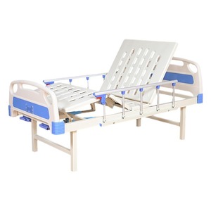 Cama de enfermería manual de un solo manivela con respaldo y elevación de piernas para cuidado en el hogar y uso hospitalario - Product Image 3