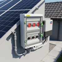 Boîtier de Combinaison Photovoltaïque Monophasé Personnalisé OEM avec Structure de Distribution Intégrée DC&AC, Armoire Étanche IP65 pour Projet Solaire
