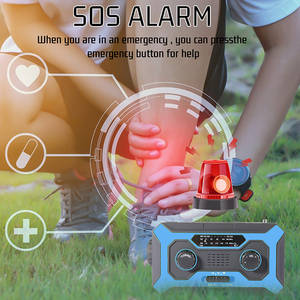 Chargeur solaire météo Noaa à manivelle d'urgence <span class=keywords><strong>HQ</strong></span>-500, Radio Am/Fm avec chargeur Mobile, Radio Wind Up - Product Image 4