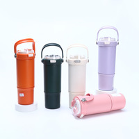 Gobelet isotherme portable personnalisé de 30 oz en acier inoxydable 316 à double paroi, style américain, avec paille, nouveau design, pour café