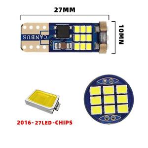 Nouvelle ampoule LED T10 pour voiture, éclairage de position 3W 2016-27SMD, décodage, pour conduite/lecture/porte, petite W5W - Product Image 4