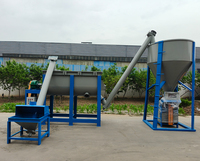 Ligne de production de mortier autonivelant, machine à mortier sec, agitateur, mélangeur, machine d'emballage, fabricant en Chine