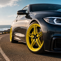 Jantes forgées jaunes 5-Y 3 pièces 20x10 5x112 6061 T6 sur mesure à déport profond pour Mercedes, livraison directe usine OEM, vente chaude
