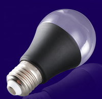 AC 110V 220V A60 Violet Noir Ampoule UV LED Violet Décoration Lampe avec E26 Base pour Corps Peinture Affiche Fluorescent Ampoule