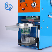 Machine de scellage semi-automatique électrique de haute qualité pour gobelets en papier 90 mm, pour boissons et bubble tea, haute efficacité, certifiée CE, pour cartons