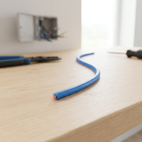 Cable Eléctrico de Cobre Sólido XUANSHI, Estándar CCC BV, 2.5mm2, 450/750V, para Renovación de Viviendas, Cable Azul de Cobre Puro