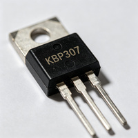 Diode redresseuse en pont traversant KBP307 KBP à 4 broches, 1000V 3A, en silicium, pour applications onduleur/convertisseur