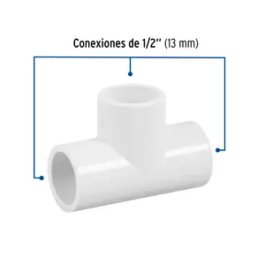 Master con 400 unità di 1/2 'PVC singolo tee, Foset - Product Image 2