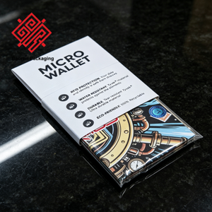 Custom Printed 1072D Tyvek Micro <b>Wallet</b> <b>RFID</b> <b>Blocking</b> Water Resistant Dupont Tyvek Paper Card Holder - Product Image 4