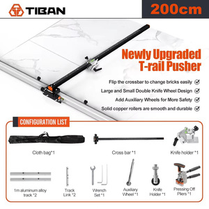 Taglierina per <span class=keywords><strong>Piastrelle</strong></span> a T Professionale Industriale 2000mm con Guida Manuale per <span class=keywords><strong>Taglio</strong></span> di <span class=keywords><strong>Grandi</strong></span> <span class=keywords><strong>Formati</strong></span> in Ceramica e Porcellana - Product Image 2