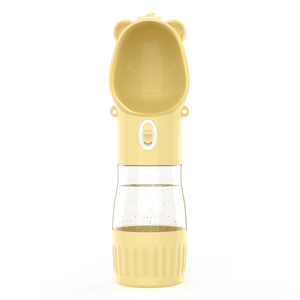 Nouvelle Bouteille d'Eau Écologique pour Animaux de Compagnie 500ML Résistante à la Chaleur Imperméable Portable pour Chiens et Chats Design Carré Solide - Product Image 1