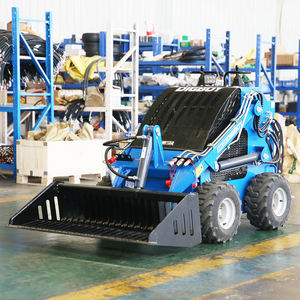 Chargeuse compacte S460 robuste avec pelle rétrocaveuse, moteur PLC, pompe à essence/diesel haute efficacité pour le nettoyage des chantiers - Product Image 1