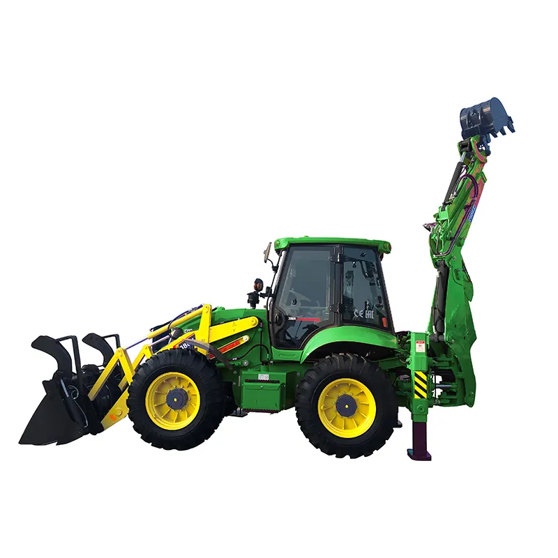 Pabrik 388T merek baru backhoe loader 8 ton 4wd backhoe loader ekspor dagang untuk dijual di usa front loader dengan ekskavator