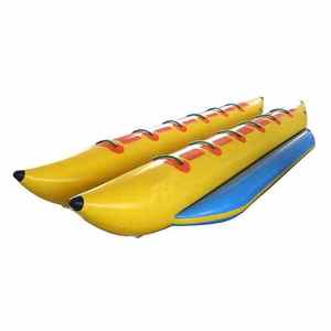 Personalizado de alta resistencia PVC inflable Banana pontones tubos boya Pedal barco agua de mar sin MOQ flotante equipo deportivo - Product Image 1