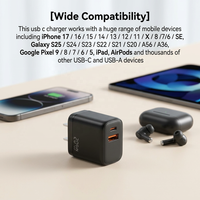 Adaptor USB C Cantell Wholesale 20W Pengisi Daya Cepat dengan QC3.0 Colokan US EU UK AU untuk iPhone Android Baru