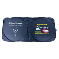 Pare-soleil de voiture personnalisé avec logo d'entreprise, pare-soleil pliable en polyester en gros pour cadeaux d'entreprise et publicité