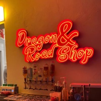 Enseigne personnalisée avec logo au néon, enseigne lumineuse 3d pour entreprise, enseigne personnalisée avec lettres pour enseigne de logo avant de magasin de café-bar