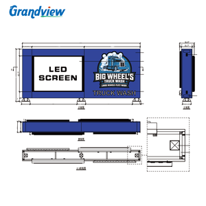 Grandview OEM all'aperto ha portato segni commerciali in acciaio inossidabile Wayfinding segno del Logo del marchio nome del negozio di segnaletica <span class=keywords><strong>stradale</strong></span> - Product Image 2