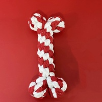Vente flash Jouets en corde pour chien durables pour la Saint-Valentin Jouets à mâcher en corde pour chien en forme de cœur d'amour, de bâton de tambour pour chiens de petite et moyenne taille