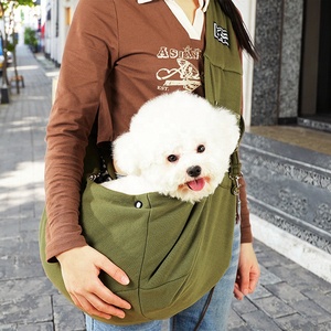 Adjustable <strong>Puppy</strong> Dog Pet <strong>Carrier</strong> Hand-Free <strong>Sling</strong> Tote Padded Strap Portable Breathable Messenger Bag Front Pocket for Dogs Cats - Product Image 6