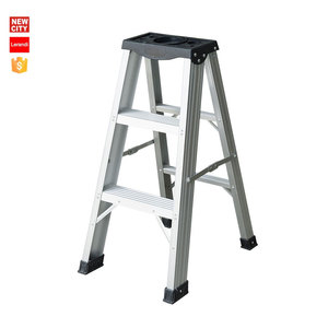 Offre Spéciale 2 étapes 3 étapes Échelle industrielle en acier Échelle industrielle pliante et antidérapante Petite échelle géante - Product Image 1