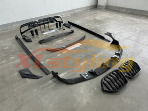 XLstyling vendita calda auto LD kit di LD Aero in carbonio vera griglia minigonne laterali con labbro anteriore diffusore posteriore Spoiler per <span class=keywords><strong>bmw</strong></span> F96 X6M - Product Image 3