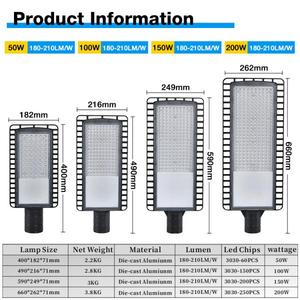 ไฟถนน LED SMD คุณภาพพรีเมียม กันน้ำระดับ IP66 สำหรับภายนอกอาคาร  วัสดุอะลูมิเนียมหล่อขึ้นรูป  กำลังไฟ 50w 100w 150w 200w - Product Image 3