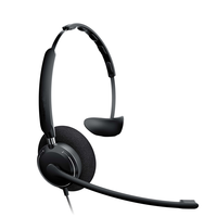 Headset On-Ear Berkabel USB OPPTEL dengan Peredam Kebisingan Aktif dan Mikrofon Terintegrasi untuk Call Center Bisnis Komputer