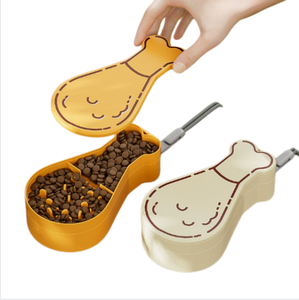 แก้วน้ำพกพา 2 in 1 ลายพิมพ์ PP สำหรับสัตว์เลี้ยง แมวและสุนัข ใช้กลางแจ้งได้ - Product Image 2