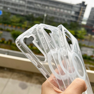 Étui magnétique pour téléphone portable pour Samsung S26 EDGE S25 S24 S23 FE S22 EDGE Ultra Coque arrière Prise en charge de la charge sans fil A35 A54 A36 - Product Image 6