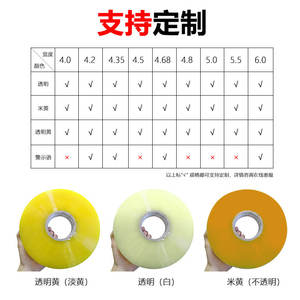 Cinta transparente Deli de 4,5x7,2 mm, rollo de 1000 m, cinta de sellado impermeable para embalaje y entrega urgente - Product Image 3