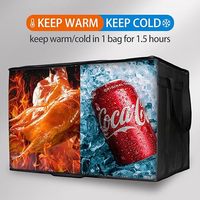 Sac isotherme de livraison XXL/XXXL pour Doordash, porte-pizza chaud/froid avec doublure en polystyrène, Canada
