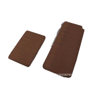 Ensemble de tapis de salle de bain en polaire corail Cangming, antidérapant, absorbant, moderne, couleur unie, lavable à la main, pour toilettes et baignoire - Product Image 5