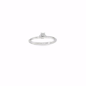 Bague solitaire en or blanc 18 carats classique personnalisable, sertie de diamants taille brillant à 6 griffes, tête vide, pierre précieuse en vrac, à porter tous les jours - Product Image 5