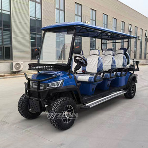 4 Wheel Low Speed Electric Golf Cart With Complete Roof <b>Windshield</b> Lithium Battery For Resort Campus Sightseeing Transfer - Product Image 1