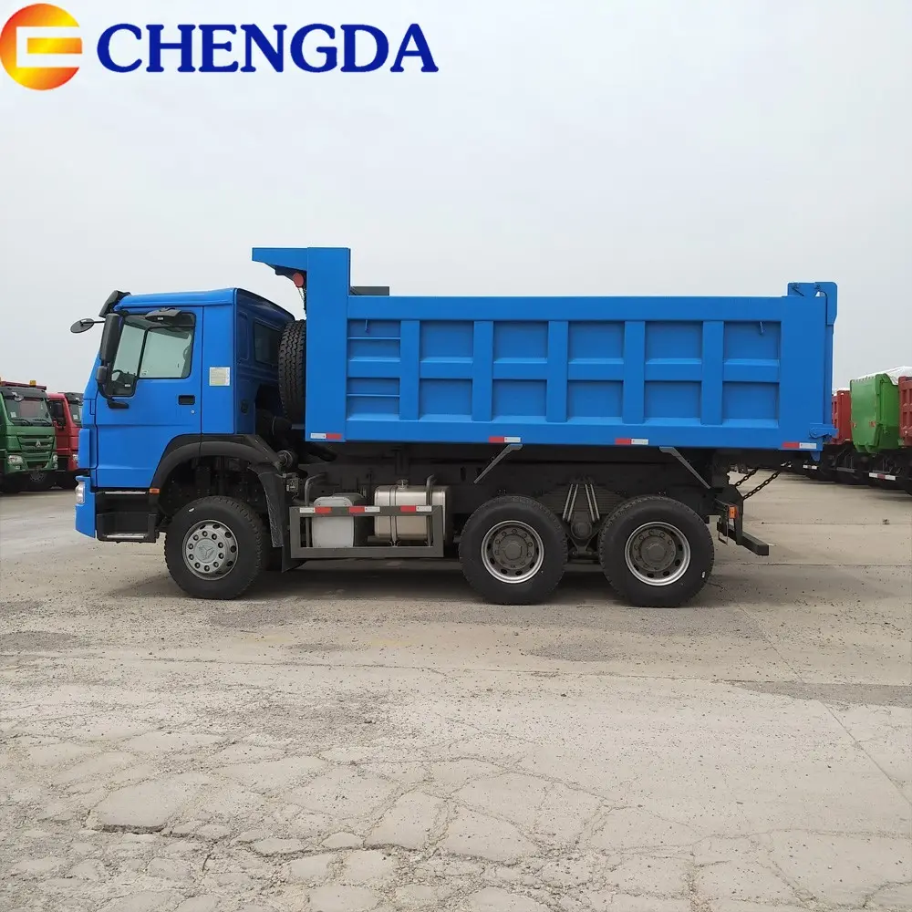 Used Blue Howo Dump Truck 6x4 Tipper Truck For Sale