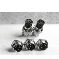 Connecteurs et prises circulaires d'aviation à 2/3/4/5/6/7/8/9/10 broches 12V 10A IP66 pour montage sur panneau automobile Série GX DXZP SC