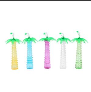 Thời trang vật nuôi bảo vệ môi trường vật liệu trà sữa cốc nhựa cốc hình cây dừa sáng tạo nước giải khát cốc - Product Image 6