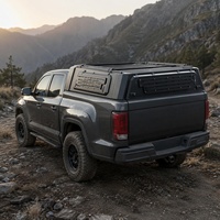 Capot de camionnette en aluminium avec porte-outils interne pour Ford Ranger Hilux, verrouillable, étanche, OEM