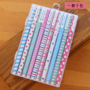 Nouveauté coréenne ensemble de stylos à encre gel multicolore <span class=keywords><strong>dessin</strong></span> animé marqueur couleur de l'eau surligneur ensemble de stylos dessiner <span class=keywords><strong>Doodle</strong></span> mignon stylo à bille - Product Image 3