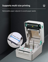 Xprinter Imprimante de codes à barres thermique XP-TT424B Imprimante d'étiquettes haute vitesse 127 mm/s Imprimante à ruban d'encre
