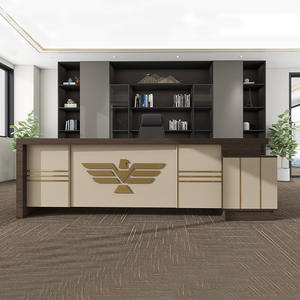 Escritorio Ejecutivo Moderno de Madera en Forma de L, Diseño Modular Extensible para Uso de CEO/<span class=keywords><strong>Director</strong></span>/Gerente - Product Image 4