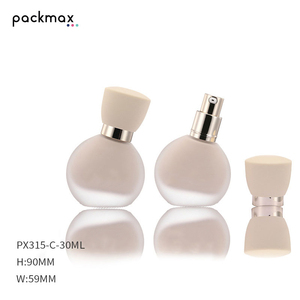 New 30ml Clear Unique-Shaped Glass Spray Bottle for Lotion Serum Essential Oil Cosmetics Liquid <b>Foundation</b> - Product Image 1