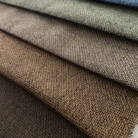 Tissu de canapé en lin 100% Polyester de haute qualité, nouveau design, bon marché, vente en gros
