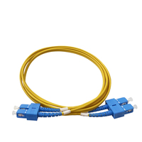 Kabel Jumper serat dupleks OS2 SC/UPC LC/APC kabel Patch Singlemode Corning 9/125 mode tunggal