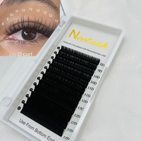 Extensions de cils volume effet velours mat noir intense, faites à la main, sans cruauté animale, fournitures pour extensions de cils, logo personnalisé, individuelles