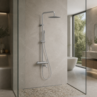 Mitigeur de douche thermostatique OEM du fabricant, système de pluie sans plomb 316 avec cartouche céramique pour villas et appartements