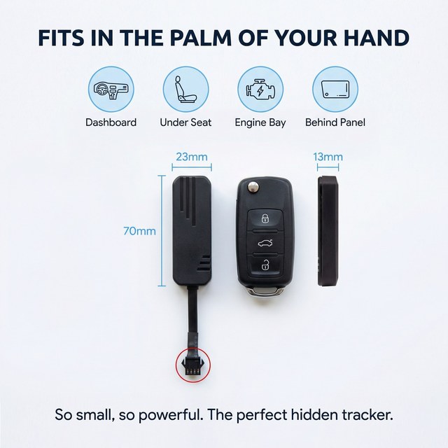 Hidden 2G Beidou GPS Tracker Ultra-Compact Vehicle Device PC IOS App Dashboard Mount Car Anti-Theft Geofence 1 Year Warranty