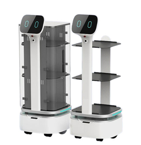 Robot de livraison de nourriture intelligent Robint avec plateau à 3-4 niveaux et capacité de charge de 15 kg, recharge automatique pour robot de restaurant - Product Image 3