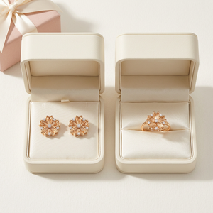Nuevos Productos de Joyería Fina, Fabricante Exportador, Pendientes de Oro Rosa Sólido de 14K con Diamantes en Forma de Flor, Pendientes Florales con Diamantes Naturales - Product Image 6
